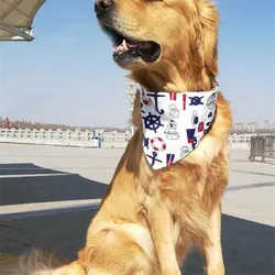 Adjustable Big dog bandana Bibs Scarf Collar Pet Neckerchief Scarf Waterproof Saliva Towel for Medium Large Dogs Accessories Adjustable Big dog bandana Bibs Scarf Collar Pet Neckerchief Scarf Waterproof Saliva Towel for Medium Large Dogs Accessories