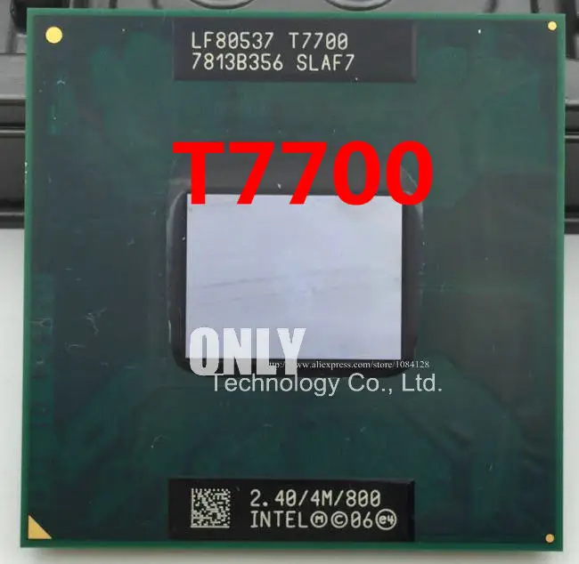 Ноутбук core T7700 cpu для Intel T7700 2,40/4 M/800 лучший процессор Лучший Качественный процессор