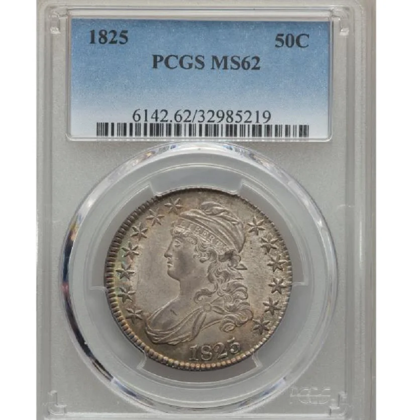 Aliexpress.com : Buy 1825 US Capped Bust Half Dollar graded MS62 sealed in original case from