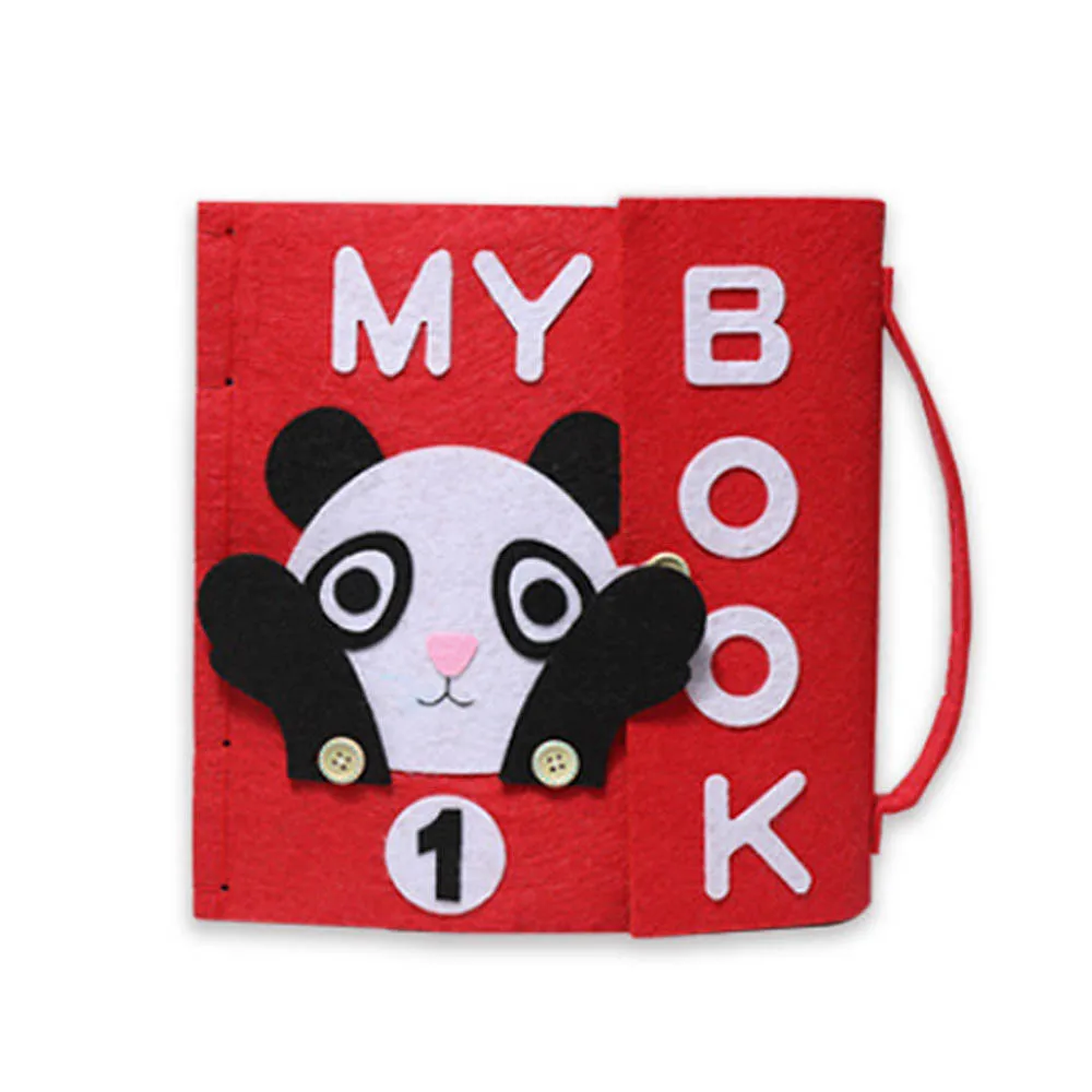 

3D Kid Cloth Book DIY Panting Book Manual Intelligence Puzzle Children Toy Book Early Education Development Reading Book