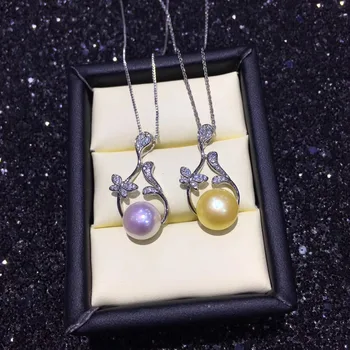 

New Arrival Georous Pearl Pendant Mountings, Pendant Findings, Pendant Settings Jewelry Parts Fittings Wedding Accessories