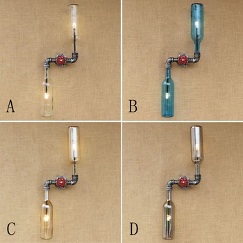 

Retro Industrial wall lamp Glass shade LOFT iron rust include G4 bulb wall light for living room bedroom restaurant 220V