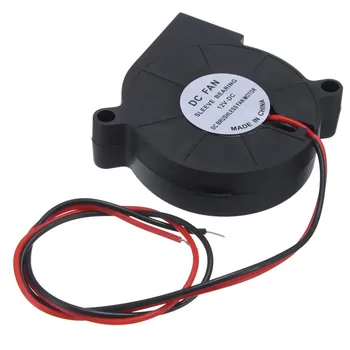 

Double 12V DC 50mm Blow Radial Cooling Fan for Electronic 3D Printer Parts ball bearing long life low noisy