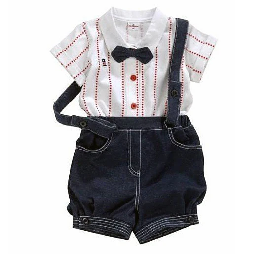 

Tops shorts Bow tie Wedding suits Gentleman baby boy kids clothes sets bib shortall for kids toddler boys dungarees Salopette