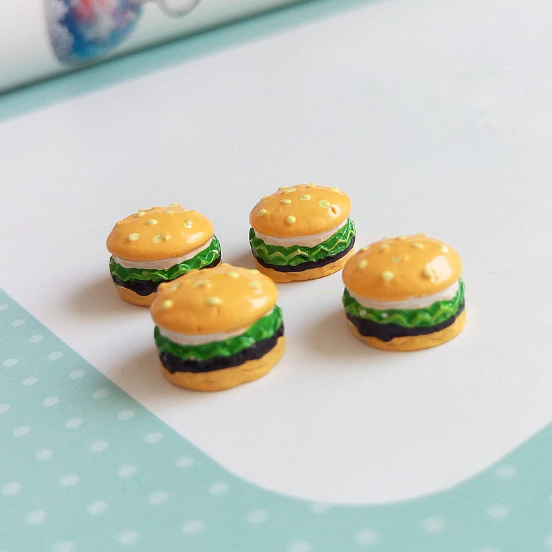 Hamburger resin flatback