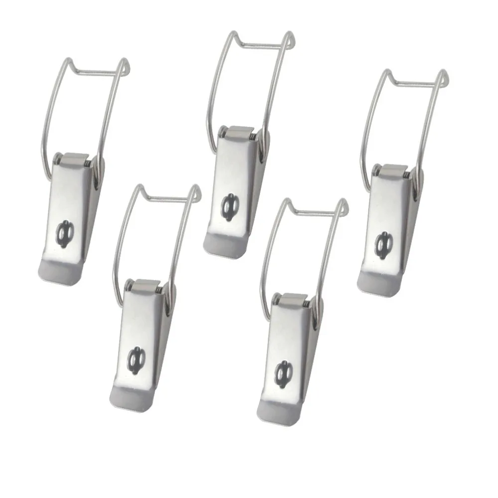 5pcs R112 201 Stainless Steel Box Buckle 117mm Length Toggle Latch Catch Hasps Spring Loaded