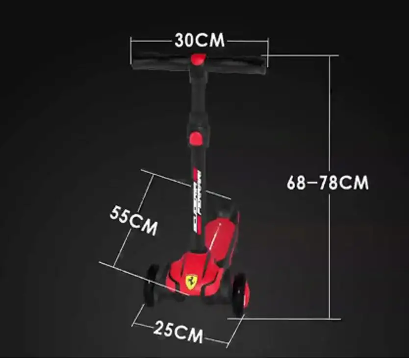 Kick Scooter 3 колесный складной скутер Дети Регулируемая Высота игрушки подарки для