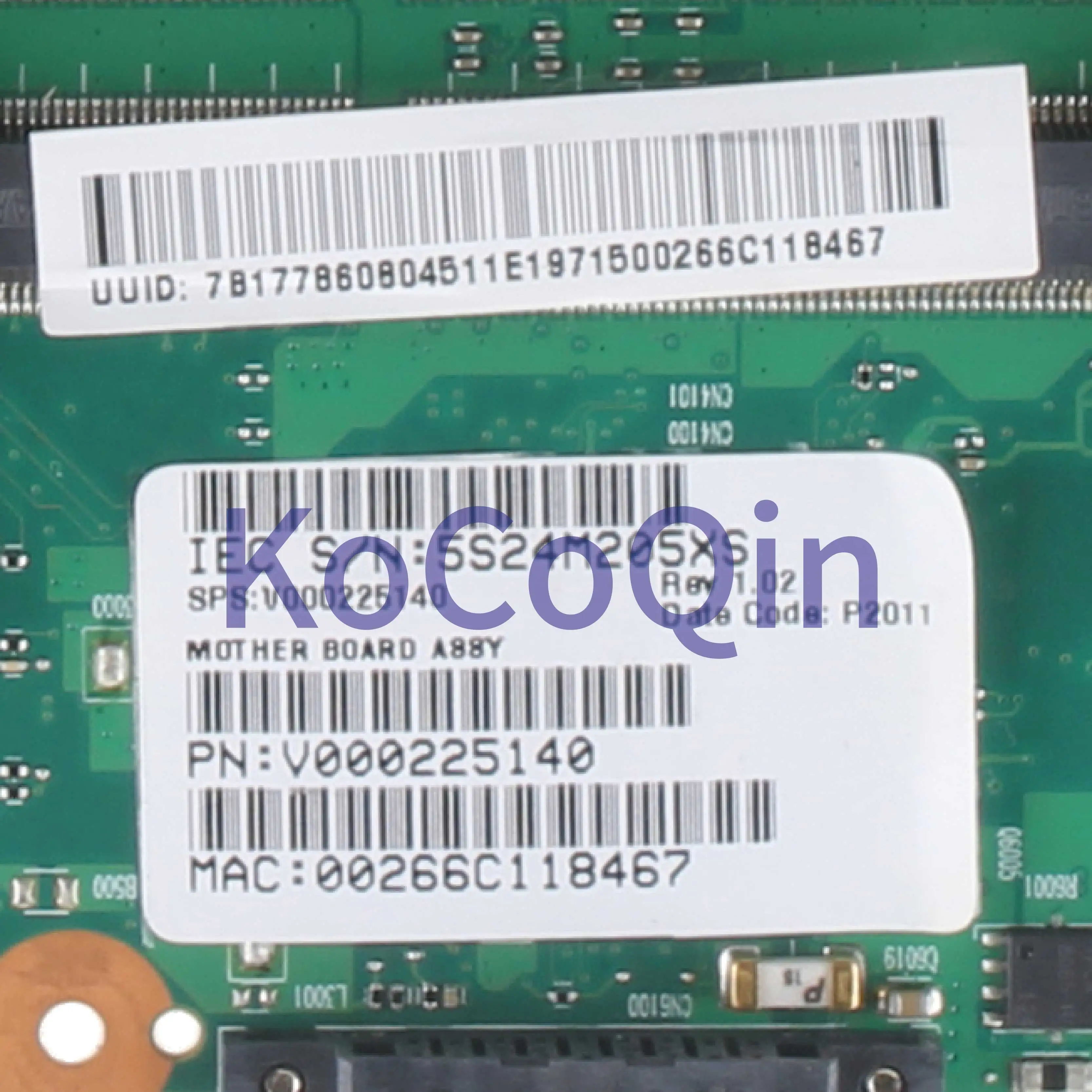 KoCoQin Laptop motherboard For TOSHIBA Satellite