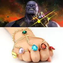 Браслеты-цепочки на палец танос, рукавицы для косплея, Хэллоуина, реквизит, один размер, подходит для большинства девочек