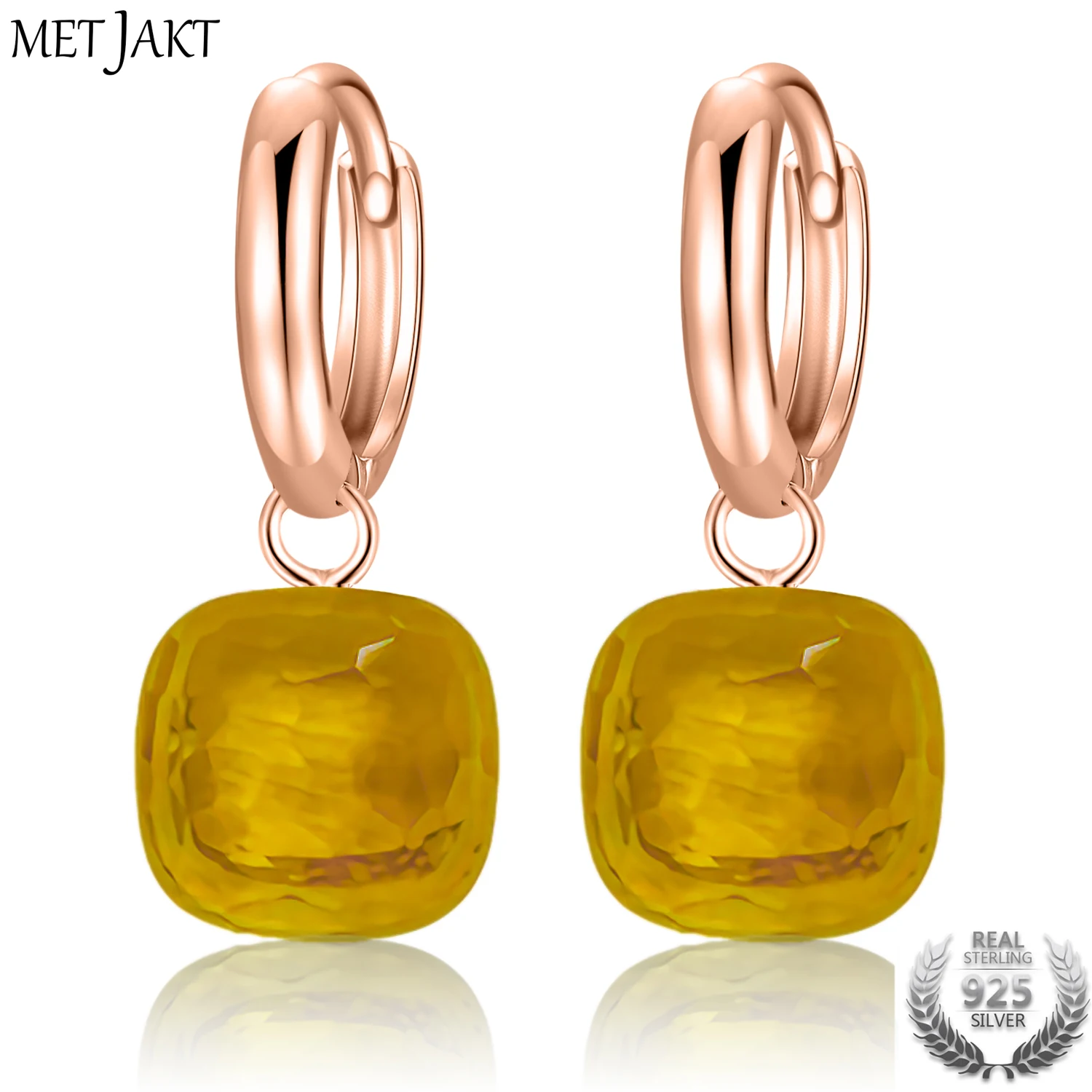 Us 22 01 38 Off Metjakt Clic Yellow Topaz Earrings Solid 925 Sterling Silver With Rose Gold Drop Earring For Women S Occasions Fine Jewelry In Us 22 01 38 Off Metjakt Clic Yellow Topaz Earrings Solid 925 Sterling Silver With Rose Gold Drop Earring For Women S Occasions Fine Jewelry In