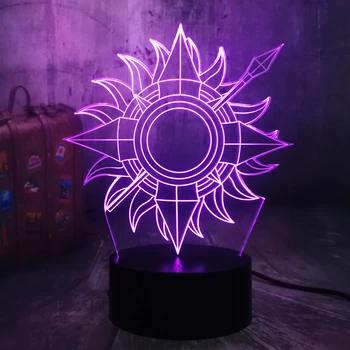 

House Martell Game of Thrones A Song of Ice and Fire 3D LED Night Light Desk Lamp Home Decor Child Fans Boy Toys Christmas Gift