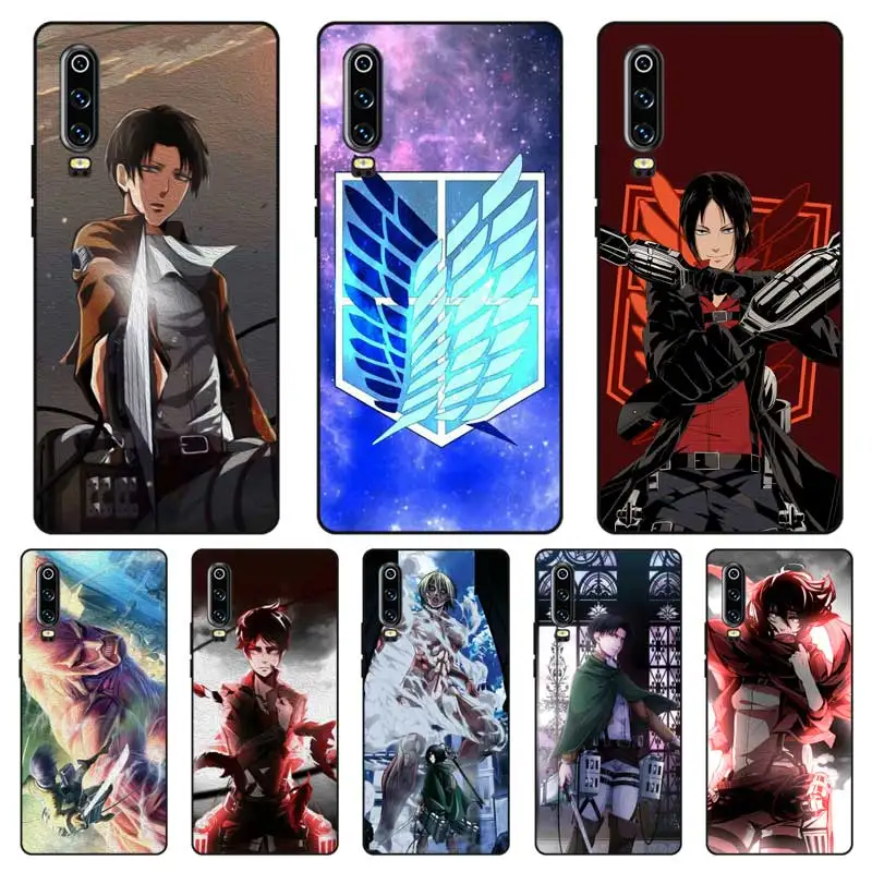 

N255 Attack On The Giants Black Silicone Case Cover For Huawei P8 P9 P10 P20 P30 Lite Pro P Smart Plus 2017 2019