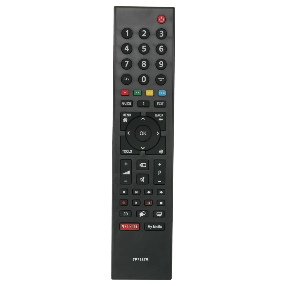 

New TP7187R Replaced Remote Control fit for GRUNDIG Smart LCD TV 40VLE8160BL RC3214801/02 with Netflix button