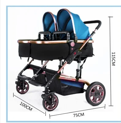 Twins Baby Stroller Activity Gear Tweeling Prams For Newborns Twins Stroller Cochecito Bebe Gemelar Ombrelle Poussette Plegable