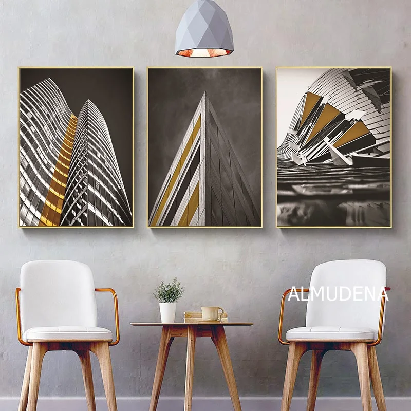 

Modern Nordic Posters And Prints Magnificent Architecture Landscape Canvas Painting Home Decor Wall Art Pictures For Living Room