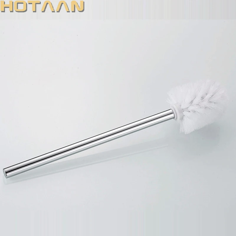 

Good Quality Best Promotion 1 PC Replacement for Stainless Steel WC Bathroom Cleaning Toilet Brush White Head Hold Bathroom Tool