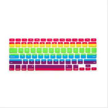 

gradual Rainbow Ultrathin Notebook Rainbow Silicone Keyboard Cover Skin for MacBook Pro 13 15 17 A1278 A1398 USA Standard