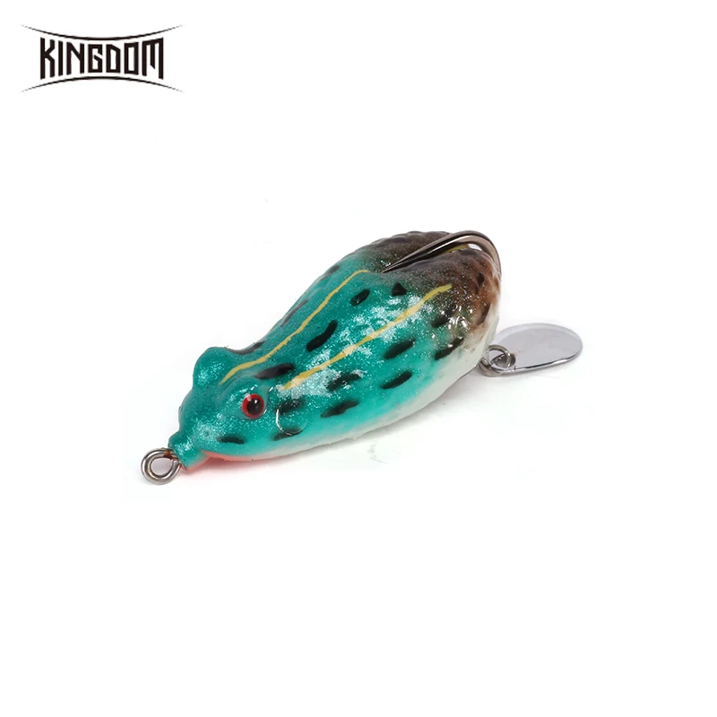

Kingdom 60mm 18g Soft Plastic Fishing Bait Frog Mouse Lure PVC Material With Hook And Spoon Top Water Flaoting Bait Model LWB96