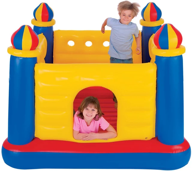 Cheap Intex Child inflatable toys trampoline household type trampoline indoor trampoline 175*175*135cm