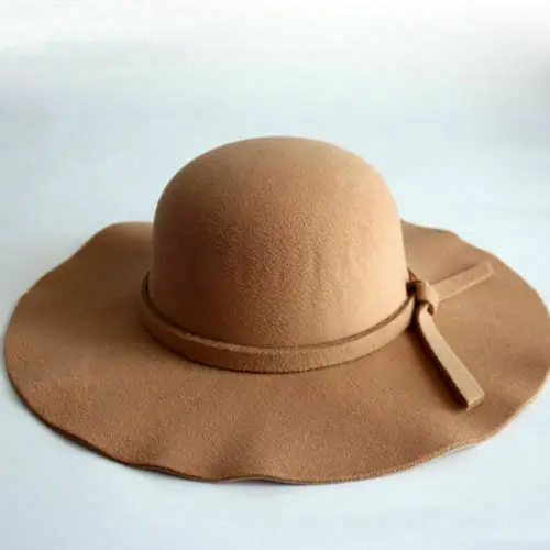 camel Женская кепка, Женская Классическая, Ретро стиль, джаз, теплая, для девушек, Fedora Bucket, хлопок, милая Кепка с широкими полями, топ, шляпа от солнца,, тренд, Винтаж - Цвет: camel