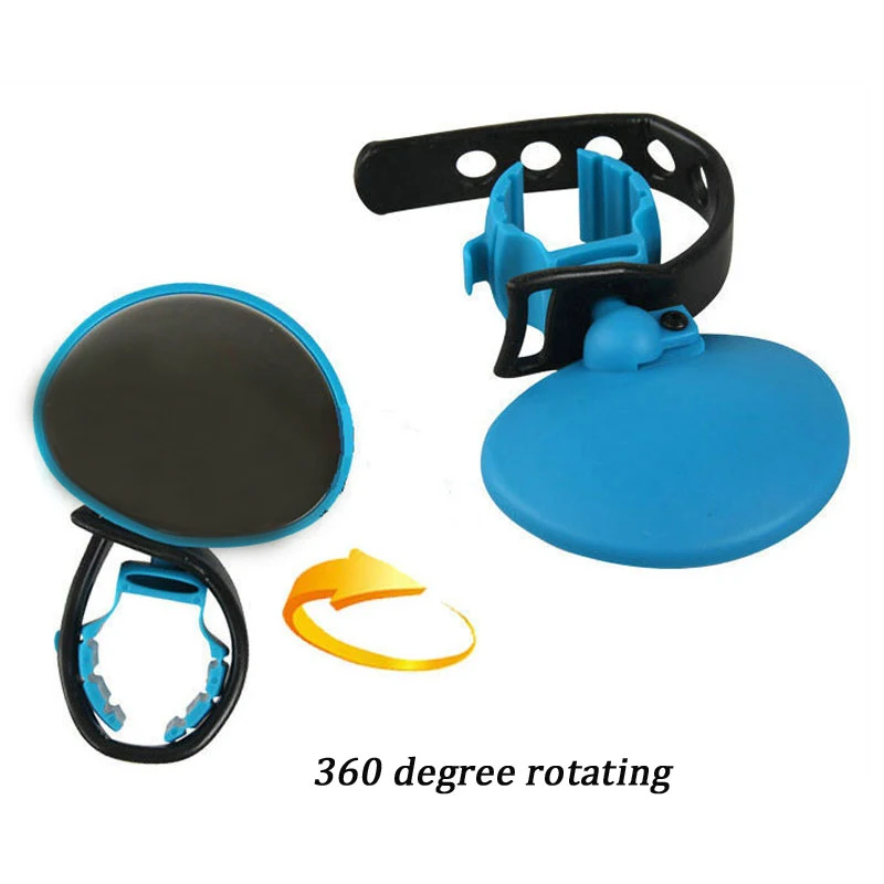 1Pcs Rearview Mirror Bicycle 360 Degree Rotating Handlebar Rearview Mirror Mountain Bike Cycling Safety Rear View Bike Parts