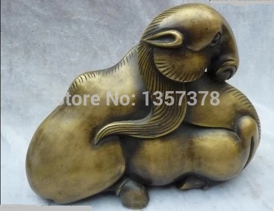 

shitou 00374 6"China Folk Bronze handwork carved eximous beautiful nonfigurative camel Statue