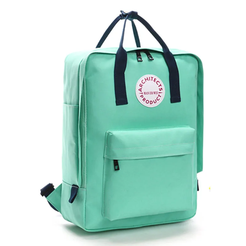 Одноцветный рюкзак, сумка для путешествий для молодых мужчин и женщин, парный рюкзак, ткань Оксфорд, одноцветная школьная сумка для студентов - Цвет: Армейский зеленый