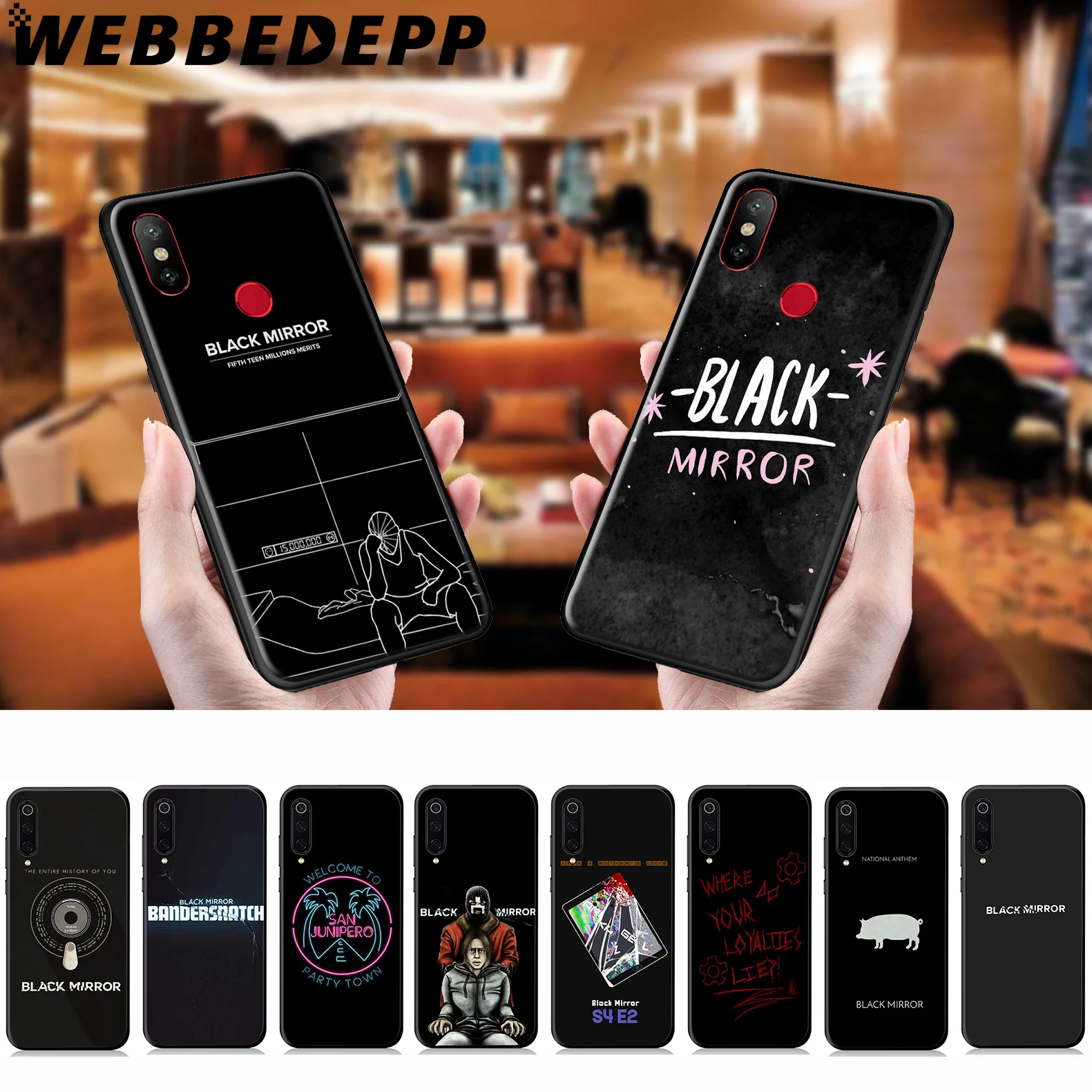 WEBBEDEPP черный зеркальный ТВ-шоу мягкий чехол для Xiaomi Mi 9T 9 8 SE 6 A1 A2 A3 Lite MiA1 MiA2 MiA3 F1 MAX 3