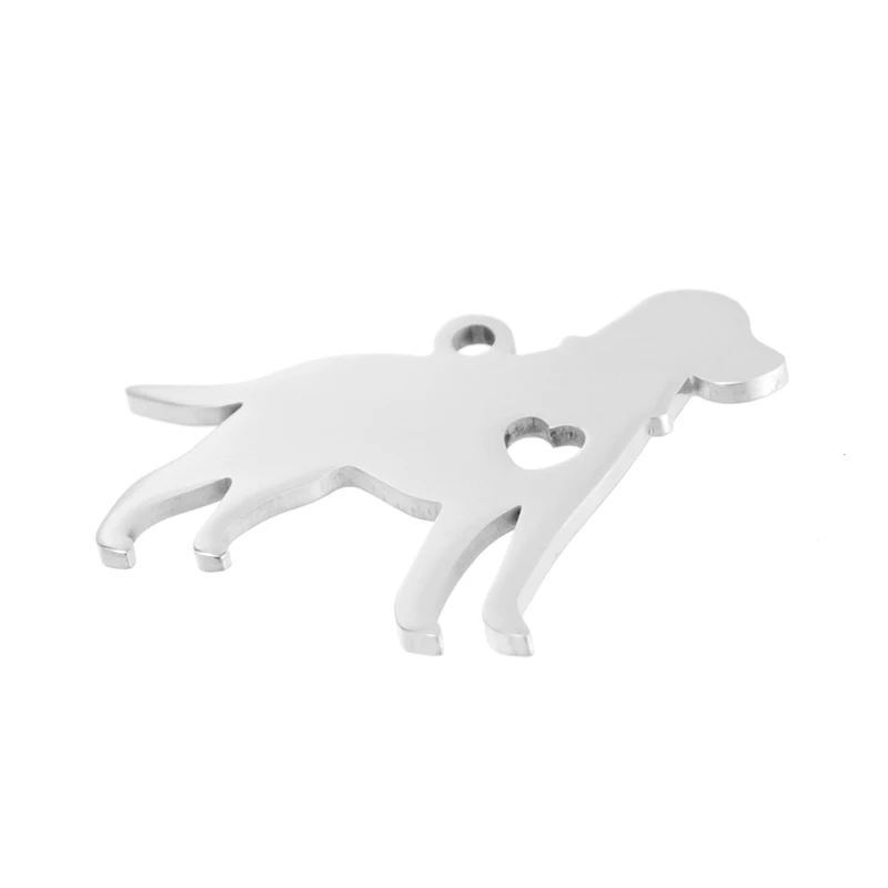 I love my Dog Pointer собачья из нержавеющей стали кулон сердце щенок собака ID пустая