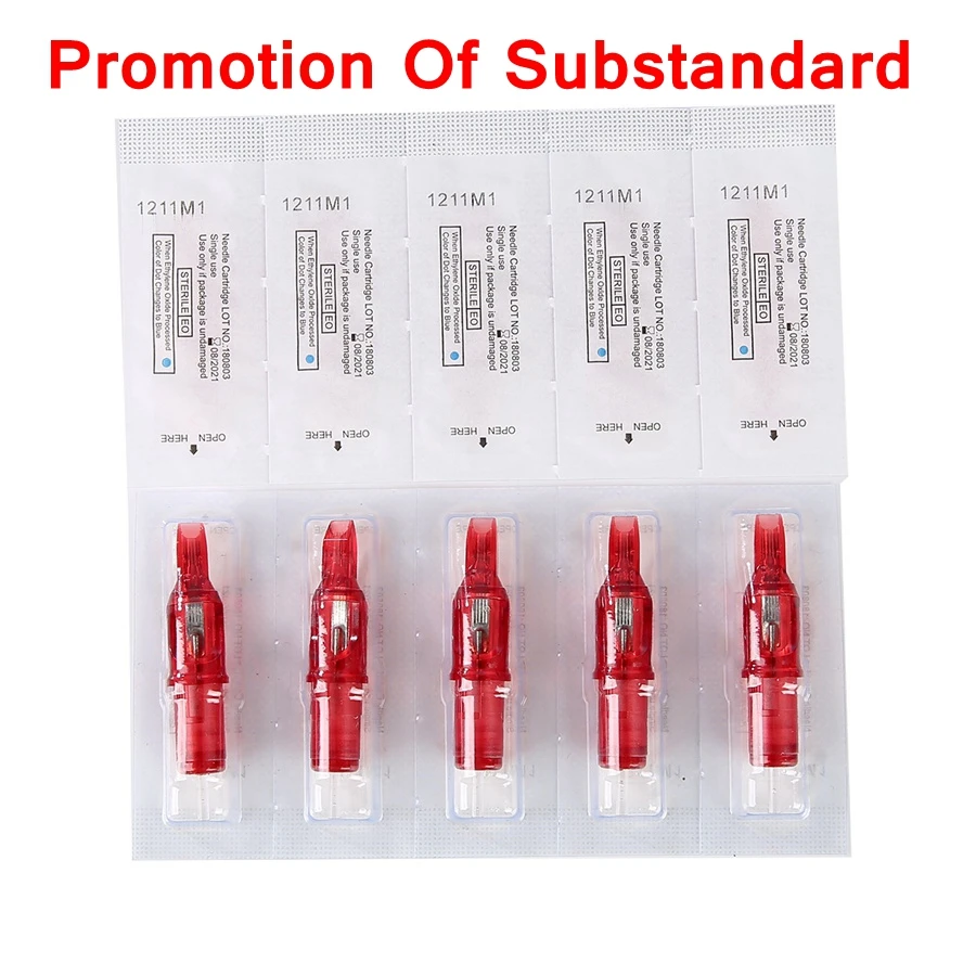 

Promotion Of Substandard 40pcs Tattoo Needles Cartridge Disposable Semi-Permanent Makeup Needles 5M1/7M1/9M1/11M1/13M1/15M1/17M