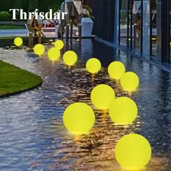Thrisdar IP68 воды плавающий шар света светодио дный фонтан бассейн вечерние плавающий шар света гидромассажная Ванна Пруд аквариум светодио