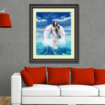 

Free Shipping NEW DIY 3D Diamond Painting Home Decor Square Full Diamond Mosaic Embroidery Household And Gift Items Angel Fairy