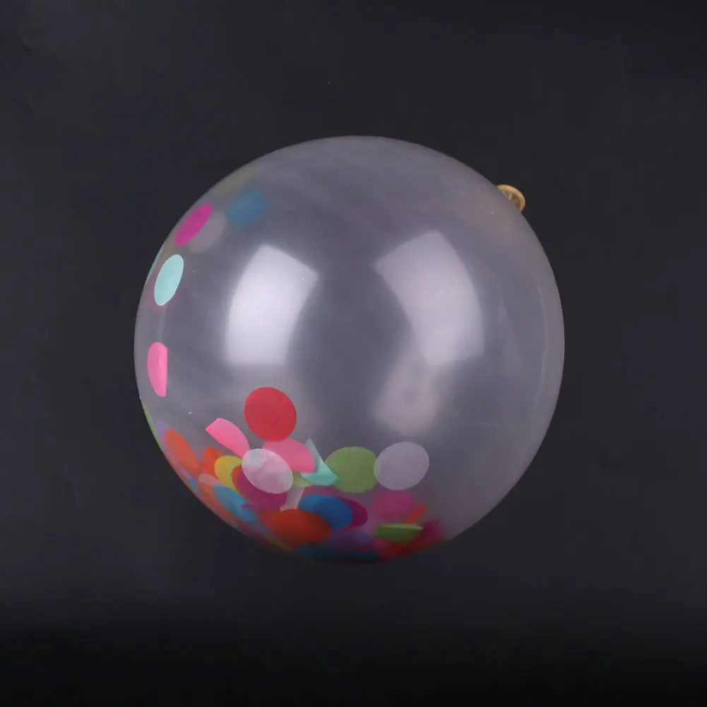 Confetti Balloons Beautiful Decor Gold Foil Wedding 5Pcs Colorful