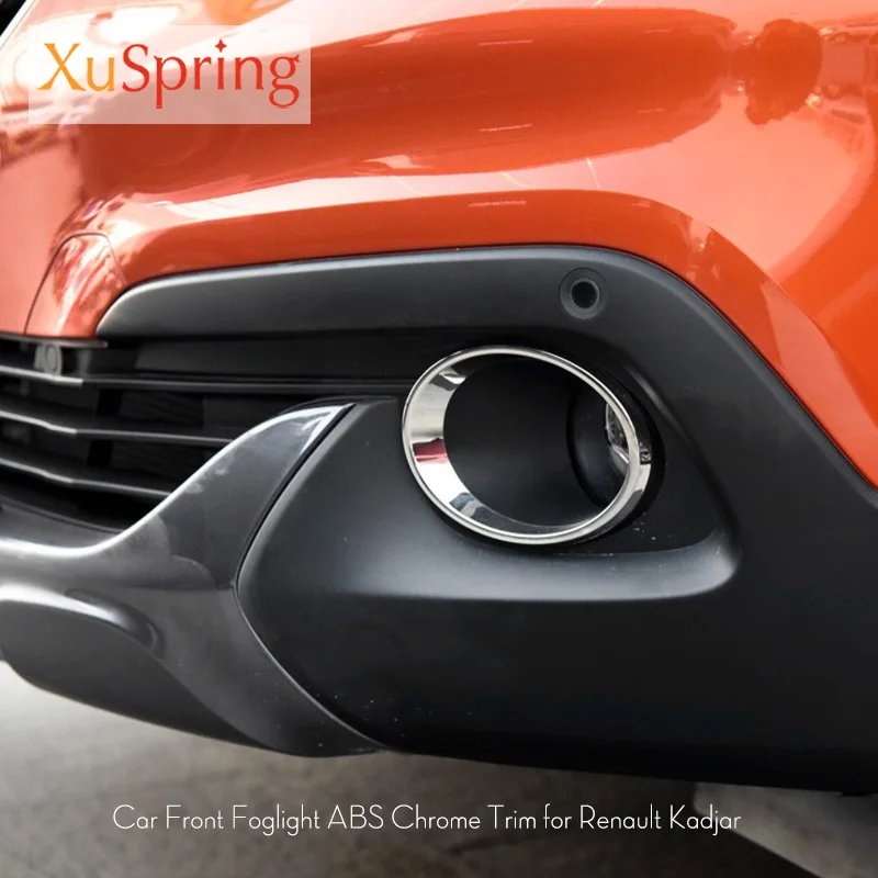For Renault Kadjar 2015 2016 Car Front Fog Light font b Lamp b font Cover Frame
