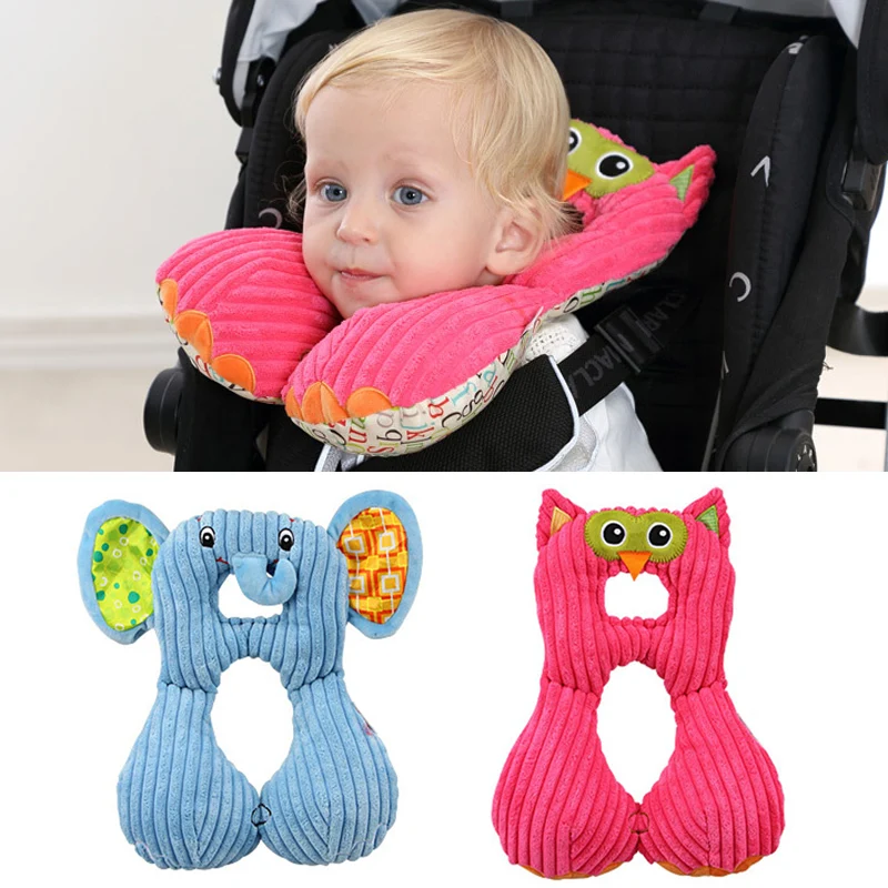 Cute Cartoon 1 4 Years Baby Shaping Pillow Car Seat Headrest Neck