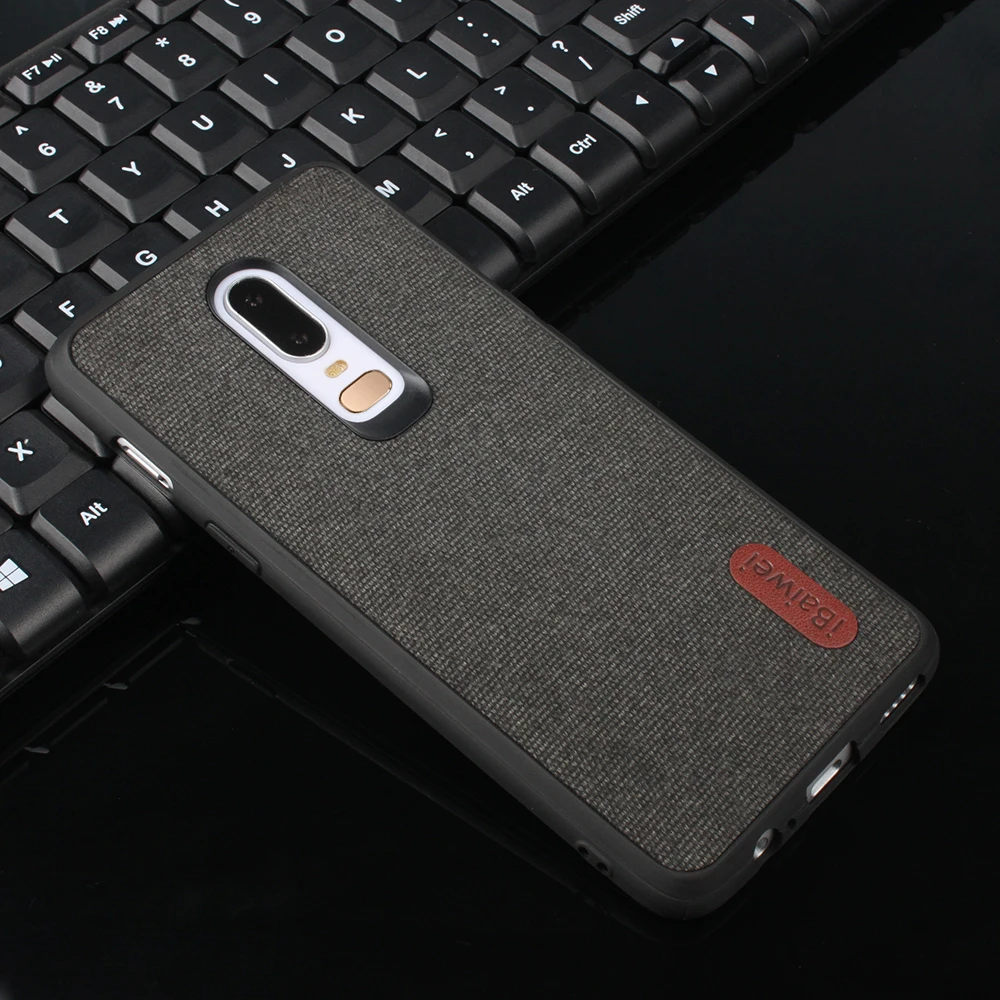 Модный тканевый чехол для Oneplus 6 задняя крышка силиконовый телефона с мягкими