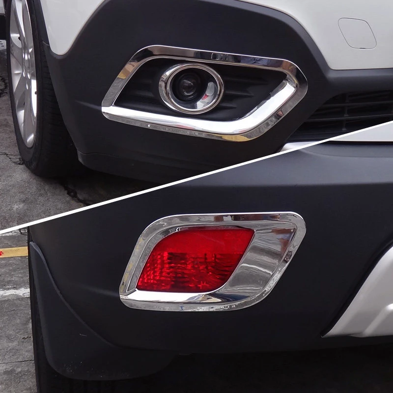 Accessories Front & Rear Tail Fog Light Lamp Cover 4pcs for Opel Mokka / Vauxhall Mokka / Buick