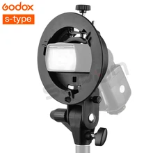 Godox S-type Soporte Bowens Montaje para Flash Reflector Snoot Softbox del Estudio Photo caja Suave Reflector Soporte Titulares
