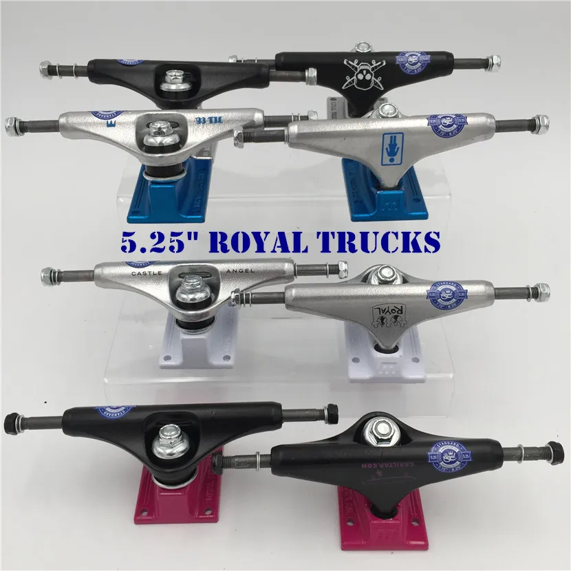 Skateboard Trucks 5.25" Skate Trucks Aluminum Silver Color Middle