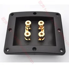 Super strong speaker wiring box audio terminal block banana head pure copper/Free Shipping