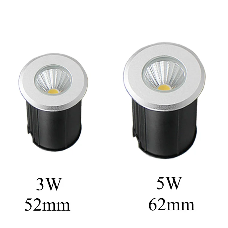 

1W 3W 5W Recessed Step Underground Light LED Lamps IP67 Outdoor Garden Spot Landscape Lighting Path Buried Yard Lamp Spotlight