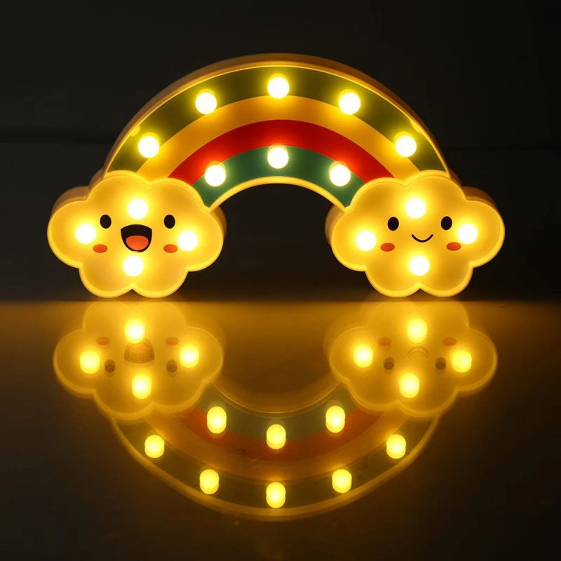 rainbow bedside lamp