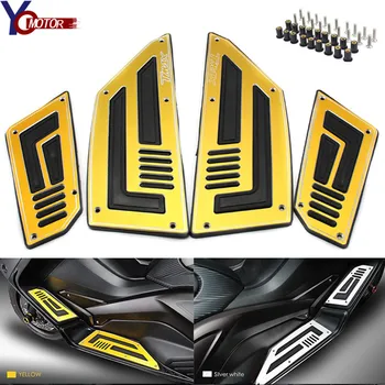 

For Yamaha TMax530 T-Max 530 2012-2016 CNC Aluminum Motorcycle Footrest Pedal Front & Rear Motorbike Footboard Steps Foot Plate