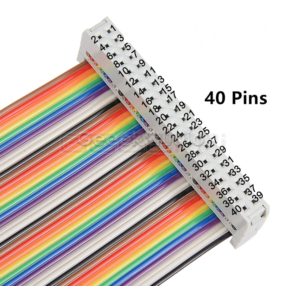 3 шт. 19 см 40 контактов 40Pin Way GPIO Rainbow ленточный кабель DIY для Raspberry Pi Model B / + 2