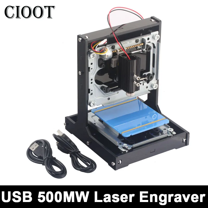 

Laser Engraver 500mW Engraving Machine USB Connector Carving Printer Machine High Power Speedy Engraver Engraving Area For CNC