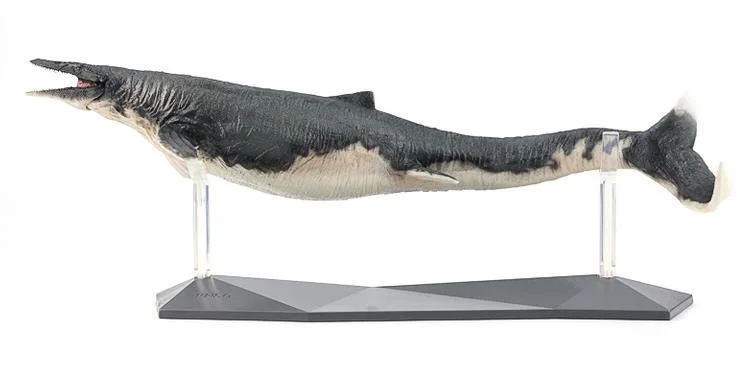 PNSO Mosasaurus 1:35, научная художественная модель с Выставочной подставкой, музейные Классические игрушки динозавров для мальчиков, модель животного, длина 40 см