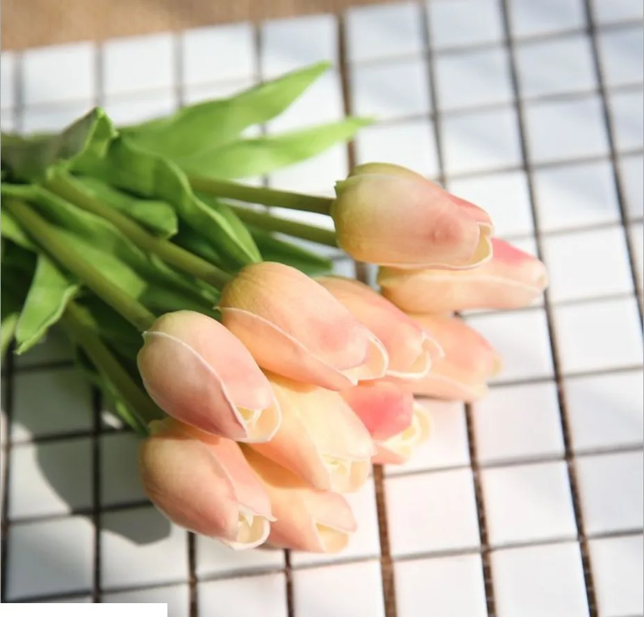 

1 Pcs Fake Red Tulips Silk Tulip Artificial Flowers Tulips For Home Decoration Lot Artificial Flowers For Wedding Tulip Bouquets