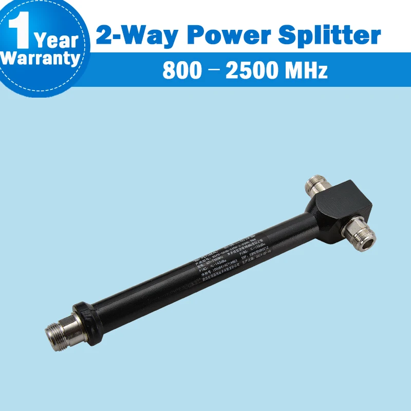 

2-way Power Splitter 800-2500mhz for 2G 3G 4G Signal Booster Amplifier with N Female Connector Cavity Power Divider Antenna S55