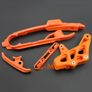 

Swingarm Chain Slide Slider Brake Hose Clamp Guide Rear Chain Guide Guard Protector For KTM Dirt Bike Enduro Motocross ORANGE