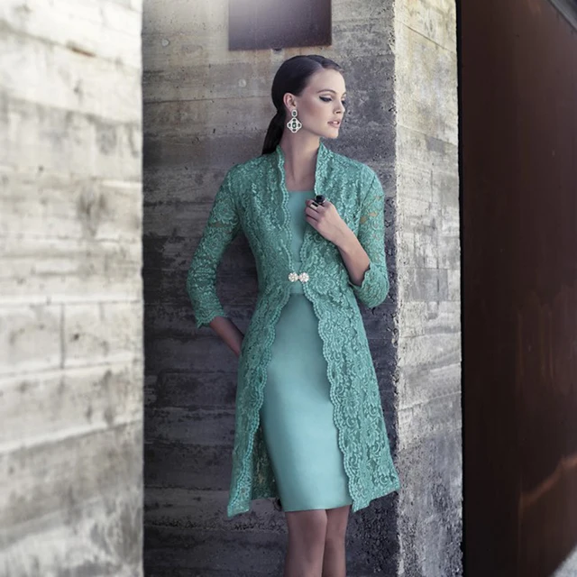 Plus Size Mother of the Bride Dresses in Mint